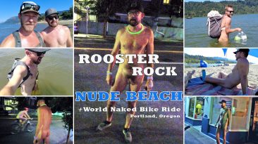 Rooster Rock Nude Beach | Naked River Crossing | Portland WNBR | Bloodhound Love Affair - www.FullFrontal.Life